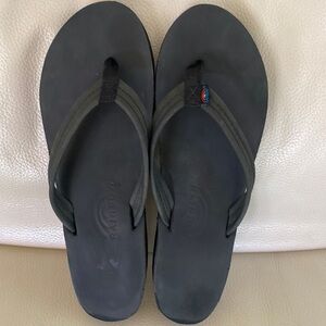 Womens rainbow flip flops szxl